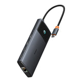 Baseus Metal Gleam II 10-in-1 USB HUB Dual Display - Black