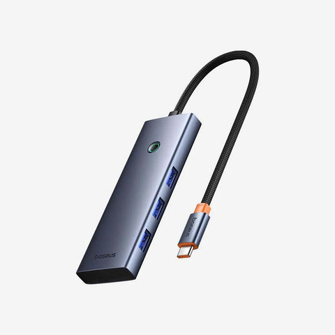 بيسوس موزع يو إس بي ألترا جوي سيريس 7 × 1 - رمادي