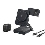 Baseus PicoGo AF21 Portable 3-in-1 Qi2.2 Wireless Charger 35W - Black