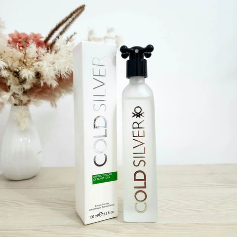 Benetton Cold Silver EDT For Him - 100 ml