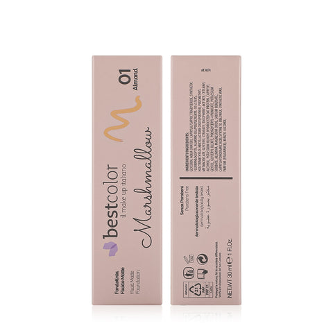 Best Color, Fluid Matte Marshmallow Foundation - NO.01