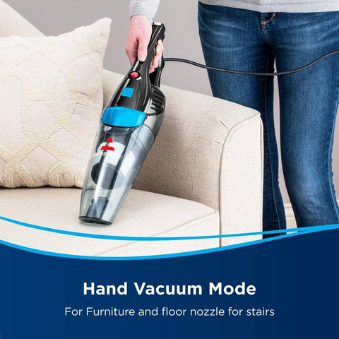 Bissell Featherweight 3-in-1 Upright Hand & Stair Vacuum Cleaner, 450W, 0.5L – Black & Blue (2024E)