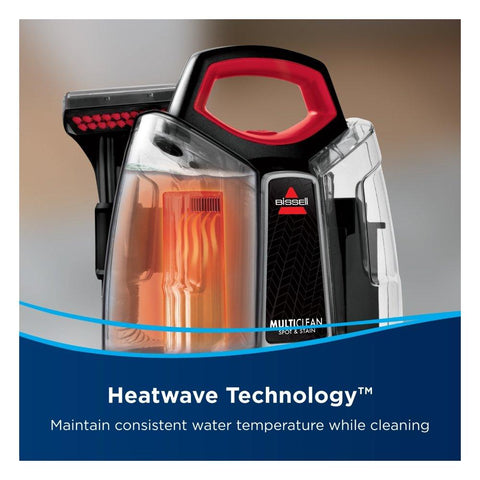 Bissell MultiClean Spot & Stain Portable Carpet Cleaner with HeatWave Technology, 330W, 1.1L – Black (4720E)