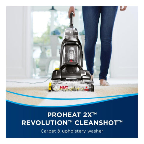 Bissell ProHeat 2X Revolution CleanShot Carpet Cleaner, 800W, 3.7L – Black (2066E)