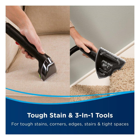 Bissell ProHeat 2X Revolution CleanShot Carpet Cleaner, 800W, 3.7L – Black (2066E)
