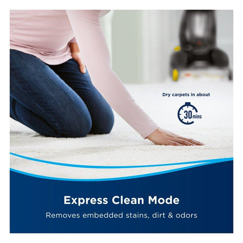Bissell ProHeat 2X Revolution CleanShot Carpet Cleaner, 800W, 3.7L – Black (2066E)