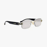 Chamelo Aura Touch Prismatic Smart Sunglasses with Color-Changing Lenses - Calm Mirror / Black Frame
