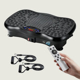 Black Bull Crazy Fit and Vibration Massage Plate, Carbon Fibre Vibration Plate, Vibration Plate for 150-Speed Adjustable with 120 kg Capacity