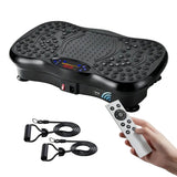 Black Bull Crazy Fit and Vibration Massage Plate, Carbon Fibre Vibration Plate, Vibration Plate for 150-Speed Adjustable with 120 kg Capacity