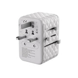 Blupebble Passport 4 GaN III World Travel Adapter with 100W Power, 3 USB-C & 2 USB-A - White