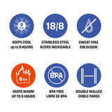 Westinghouse, Double Wall Stainless Steel Tumbler, 40oz/1184ml