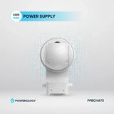 Powerology PPBCHA73, Built-In Solar Pan & Tilt Outdoor Camera - White