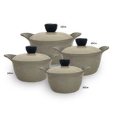 Core Granite Cookware Collection 8 Pcs Set 32+28+24+20cm