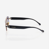 Chamelo Aura Touch Prismatic Smart Sunglasses with Color-Changing Lenses - Calm Mirror / Black Frame