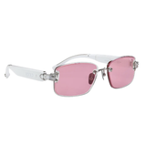 Chamelo Aura Touch Prismatic Smart Sunglasses with Color-Changing Lenses - Calm Mirror / White Frame
