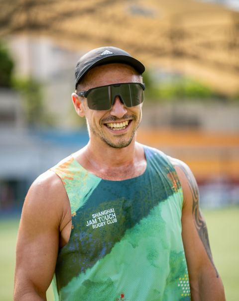Chamelo Shield Slider/Automatic HVL Smart Sports Sunglasses - Smoke Mirror / Matte Black Frame