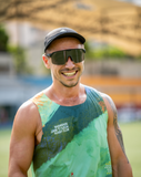 Chamelo Shield Slider/Automatic HVL Smart Sports Sunglasses - Smoke Mirror / Matte Black Frame