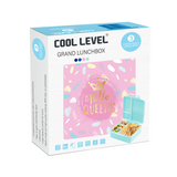 Cool Level, Divided Healthy Food Container - Pink Patterned