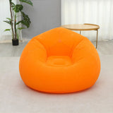 XL Single Size Inflatable Flocked Lounge Sofa Chair – 110 × 110 × 85 cm