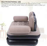 Inflatable Pull-Out Sofa Bed with Ergonomic Backrest, Footrest & Pillow