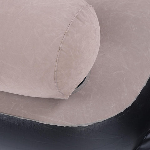 Inflatable Pull-Out Sofa Bed with Ergonomic Backrest, Footrest & Pillow