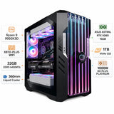 Custom Gaming PC, AMD Ryzen 9 9950X3D, ASUS Astral RTX 5080 16GB GDDR7, 32GB DDR5 6400MT/s, 1TB NVMe SSD, Windows 11 Pro