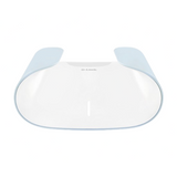 White router with blue accents on a white background