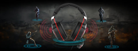 سماعة رأس GAMEON GOK901 Nightfall LED للألعاب - أسود