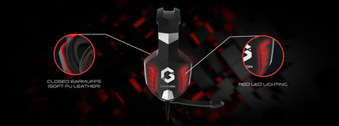 سماعة رأس GAMEON GOK901 Nightfall LED للألعاب - أسود