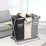 Foldable Laundry Basket 3 Bag