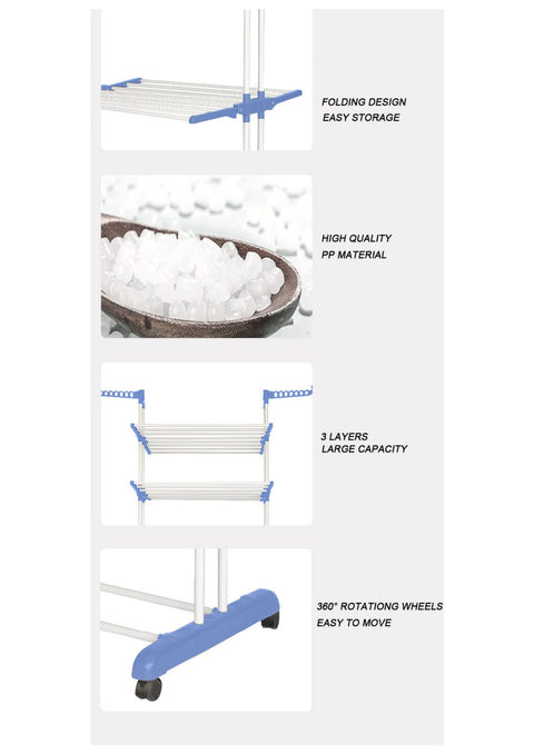 3 TIER FOLDING CLOTH HANGER