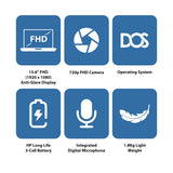 HP ProBook 450 G10 - 15.6" FHD / i7 / 8GB / 512GB (NVMe M.2 SSD) / DOS (Without OS) / 1YW - Laptop