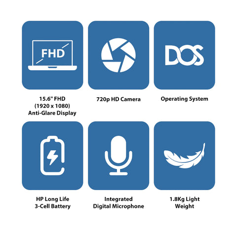 HP ProBook 450 G10 - 15.6" FHD / i5 / 8GB / 512GB (NVMe M.2 SSD) / DOS (Without OS) / 1YW - Laptop