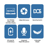 HP ProBook 460 G11 - 16" WUXGA / Ultra 5 125U / 8GB / 512GB (NVMe M.2 SSD) / DOS (Without OS) / 1YW / Pike silver - Laptop