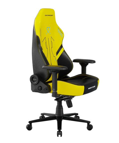 DXRacer MARTIAN Series Electric Adjustable Backrest XL Gaming Chair - Black/Yellow