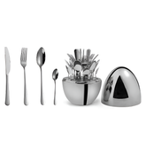 Luxury 24 pcs set with Shaped Egg in color box Gold & silver