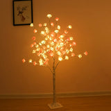 Decorative LED Blossom Flower Tree Lamp with Warm Ambient Lighting & Stable Floor Base - 130 CM