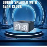 KKF, Digital Azan, Quran Speaker Alarm Clock with Bluetooth, 8GB Memory, FM Radio & LED Display