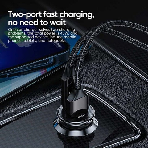 Engage, 2-Port Fast Car Charger (45W)