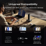 إيكو فلو RAPID Pro بنك طاقة (27,650mAh، 300W، كابل مدمج 140W) - فضي