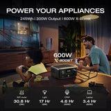 EcoFlow RIVER 3 Portable Power Station 245Wh with 300W Output, X-Boost 600W & Fast Charging