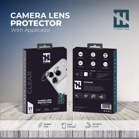 Elephant Horn, Camera Lens Protector with Applicator, iPhone 17Pro/ProMax