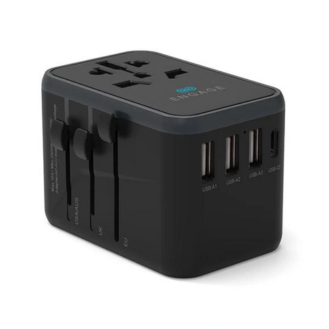 Engage, Universal Power Adapter/Charger (45W) with Dual PD Ports
