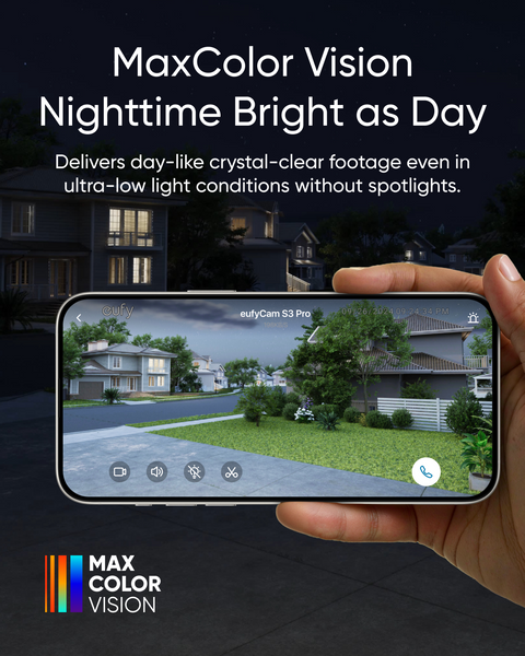 EufyCam S3 Pro 2-Cam Kit – 4K, Radar + PIR Detection, Solar Powered