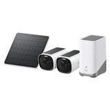 Eufy Cam E40, 2-Cam Kit with HomeBase S380 & Solar Panel – 2K QHD, BionicMind AI, 16GB Built-In Storage