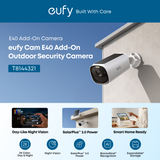 Eufy Cam E40 Add-On Camera – 2K Quad HD, SolarPlus 2.0, 13,000mAh Battery, Color Night Vision