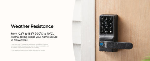 Eufy Smart Lock C33 – Fingerprint Door Lock with Wi-Fi Remote Access