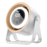 BSON HALO Breeze desktop fan - Bson Halo Breeze Desktop Fan, 2 in 1 Cooling Fan & Atmosphere Night Light, Silent Operation with 5 Wind Speed Settings, LED Digital Display Screen, & 360° Rotation, Supports Wall Mounting & Hanging