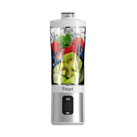 Flugel PB050-6213, Portable Blender with Ice Crushing & Type-C Charging, 600ml – White