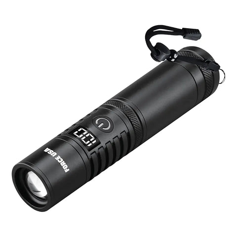 BSON Force USA Telescopic Flashlight - 2000 Lumens, Adjustable Focus Beam